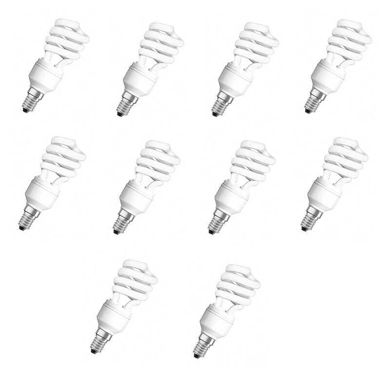 

OSRAM DULUX SUPERSTAR MINI TWIST 12W Warm White CFL Spiral Bulb E14 Base, 2700K