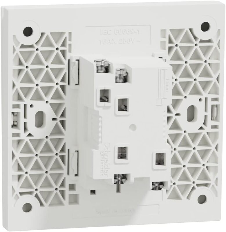 Schneider Electric Intermediate Switch with Fluoresent Locator, AvatarOn C, 16AX, 250V, 1 gang, white - Pack of 5