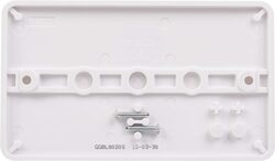 Schneider Electric Lisse - White moulded - blank plate - 2 gangs - matt white - GGBL8020S - Pack of 5