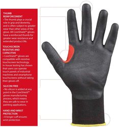 Honeywell 22-7513B/9L CoreShield A2/B Coated Cut Resistant Safety Glove 13 Gauge HPPE Black Nitrile Coating