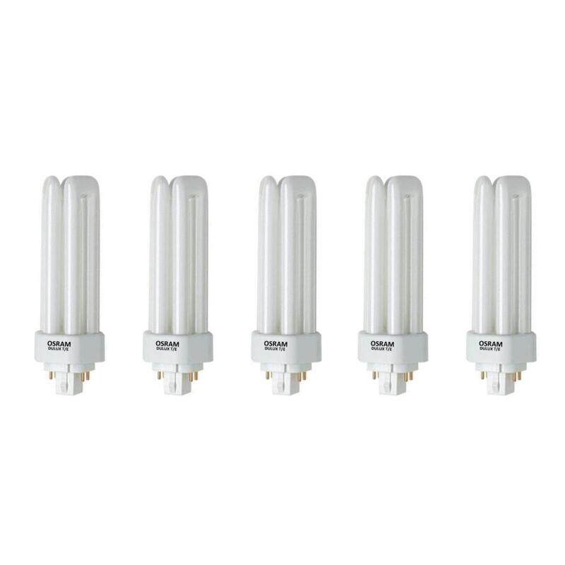 

Osram 13 Watt Compact Fluorescent Light Dulux T/E Plus Lamp GX24q-3 Base 4-Pin Dimmable - Pack of 5