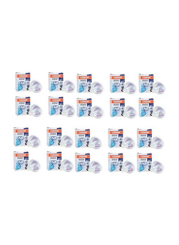 

Osram Standard Circular Halogen Bulb, 50W, 20 Piece, White