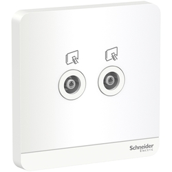 Schneider Electric AvatarOn, TV socket, , 75 Ohm, White (Model Number-E8332TV_WE)