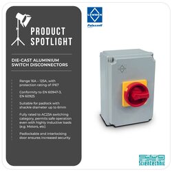 Lewden  Die cast Aluminium Isolator 4P, 80A