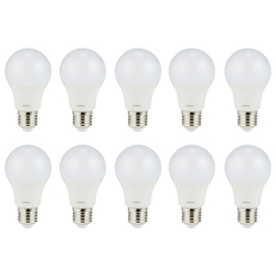 Osram Led Value Classic A, Frosted 5.5W, Screw Base E27, Cool White/4000K Pack Of 10
