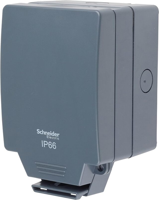 Schneider Electric Enclosure, Lisse weatherproof, IP66, 1gang, grey - LWP9010