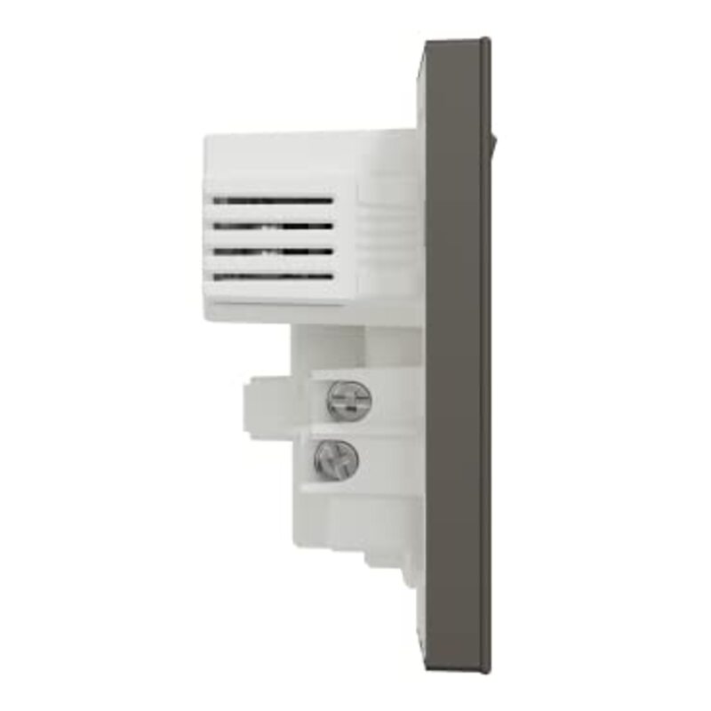 Schneider Electric Avataron C Switch Socket E8715USB_DG, 1 Gang, 13A Dark Grey 2.1A Two Port USB