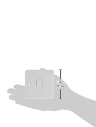Schneider Electric Ggbl1011Nis Lisse 1 Gang - 10Ax 1 Way Plate Switch, White - Pack of 3