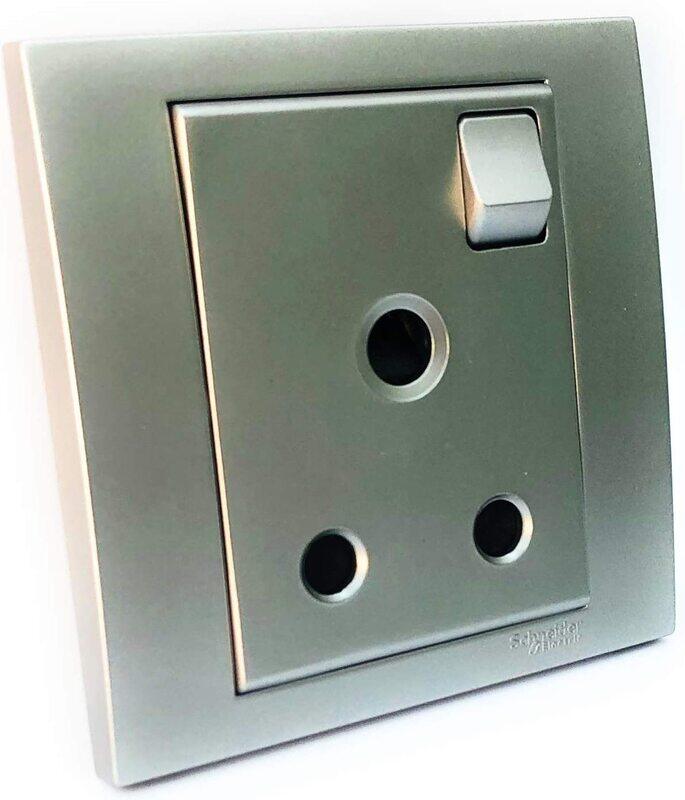 

Schneider Electric Schneider Vivace 15A Switch Socket Aluminium Silver