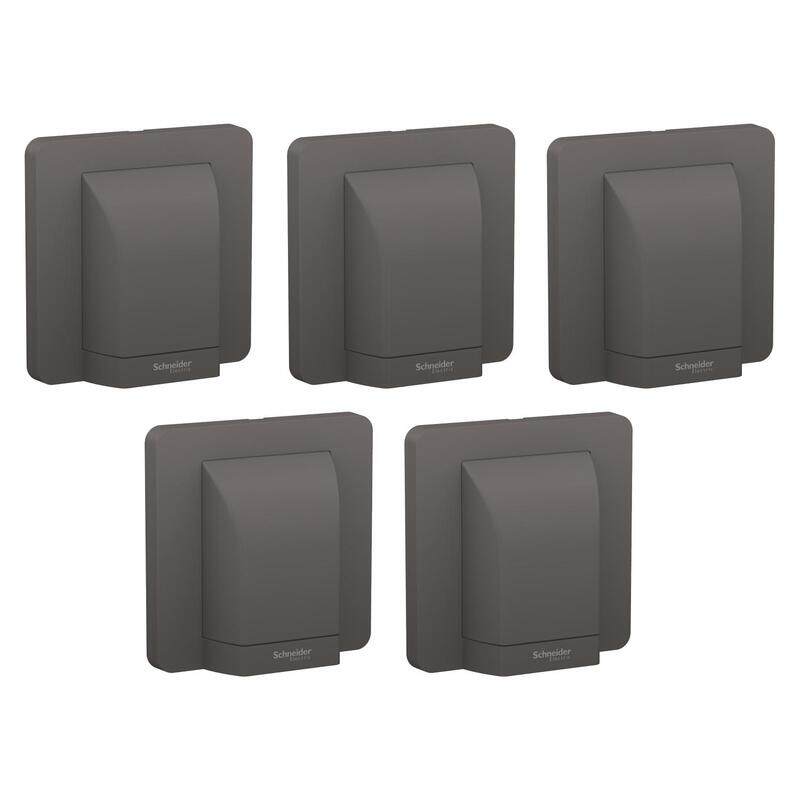 

Schneider Electric AvatarOn, fused connection, 45A, 250V, Dark grey (Model Number-E83554_DG) - Pack of 5