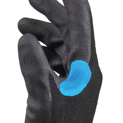 Honeywell Micro-Foam Nitrile Coating 25-0513B/09L CoreShield Cut A5/E Resistant Safety Gloves, 13 Gauge HPPE/Stainless Steel Black Liner, Large