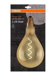 Osram 1906 Vintage Big Grape Filament LED Bulb, 5W, E27, Warm White