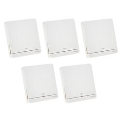 Schneider Electric Avataron, PUSh Button For Doorbell, 10A, 250V, White - Pack of 5