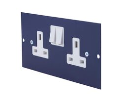 Schneider Electric Mita - 87 mm mounting plate - twin switched socket-outlet (DE) - INS55301