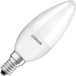 Osram E14 Dimmable Candle Lamp LED Retrofit Classic B 4W Warm White 2700K  Frosted  - Pack of 10