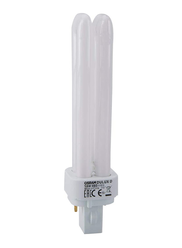 Osram Dulux D CFL Lamp, 18W, G24D, Cool Daylight White