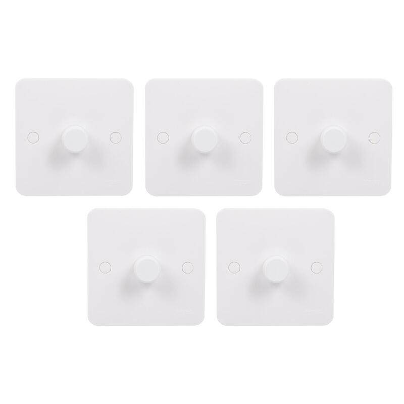 

Schneider Electric Lisse - main dimmer - 1 gang - 1 way - 250W - GGBL6011CS - Pack of 5