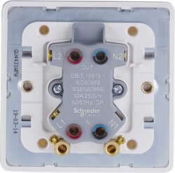 Schneider Electric Ultimate Screwless flat plate - 2-pole switch - 1 gang - white metal - GU4431WPW
