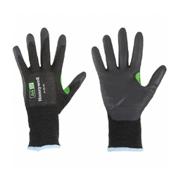 Honeywell Micro-Foam Nitrile Coating 24-9518B/10XL CoreShield Cut Resistant Safety Gloves, 18 Gauge, HPPE/Steel Black Liner Cut A4/D X-Large