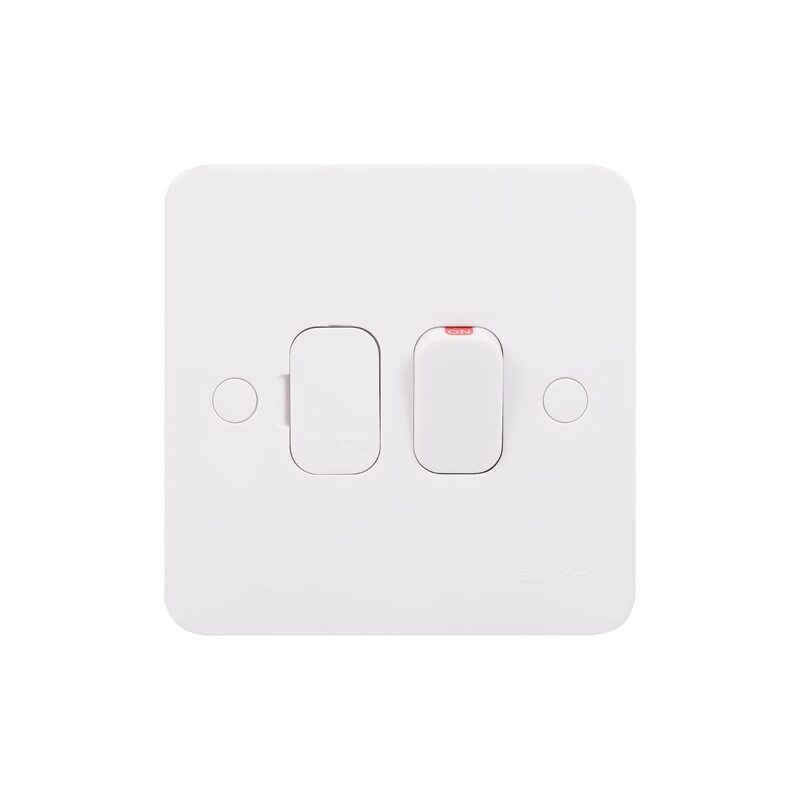 Schneider Electric Lisse - Fuse connection unit - Flex Outlet - 1 gang - 13 A - white moulded - GGBL5013S