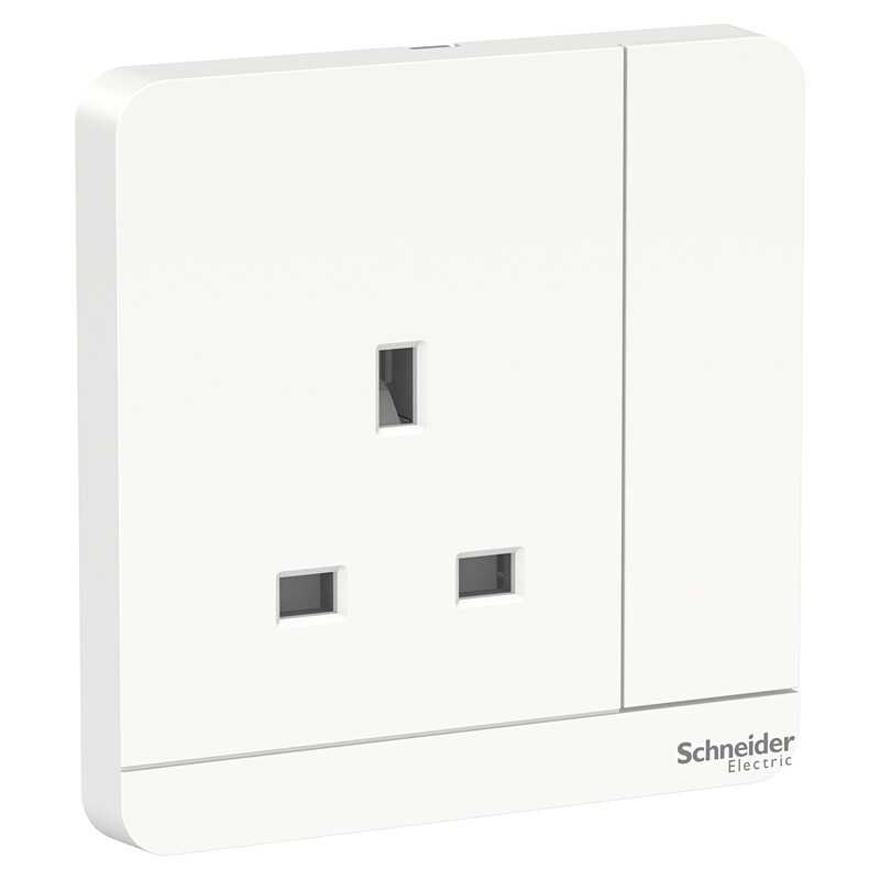 Schneider Electric AVATAR ON Socket E8315_WE_G12 3P, 13 A, 250 V, White