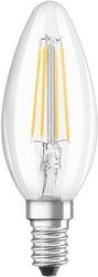 Osram Dimmable E14 Candle light Clear LED Retrofit Classic B 4W Warm White 2700K