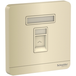 Schneider Electric AvatarOn, telephone socket, Wine Gold (Model Number-E8331RJS4_WG)