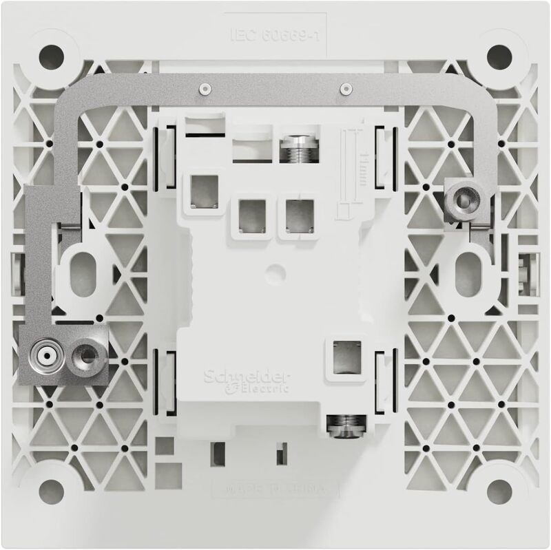 Schneider Electric Double Pole Switch with LED, AvatarOn C, 20A, 250V, 1 gang, white - Pack of 5