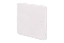 Schneider Electric Lisse - White moulded - blank plate - 1 gang - matt white - GGBL8010S - Pack of 3