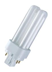 Osram Dulux D/E CFL Bulb, 18W, 6500K, G24Q2-4 Pin, White