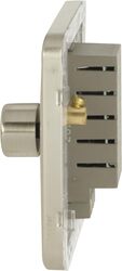 Schneider Electric Lisse - Universal Dimmer - 1 gang 2 way LED - 100W Stainless Steel - GGBL6012LMSSS