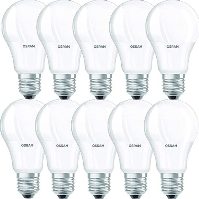 Osram Warm White LED Bulb , 2700K 13W Classic A 100 E27 screw base - pack of 10