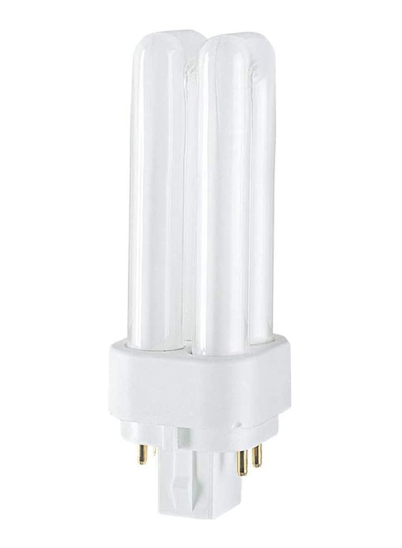 Osram Dulux D/E CFL Bulb, G24q-3, 13W 4 Pin, Cool White