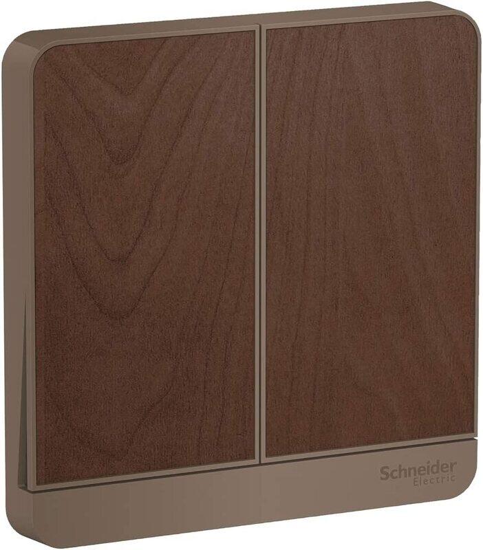 

Schneider Electric AvatarOn E8332L2_WD Two Gang Two Way Switch 16Amps 250V Wood