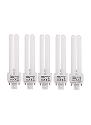 Osram Dulux D/E CFL Bulb, 13W 4 Pin, 5 Pieces, Warm White