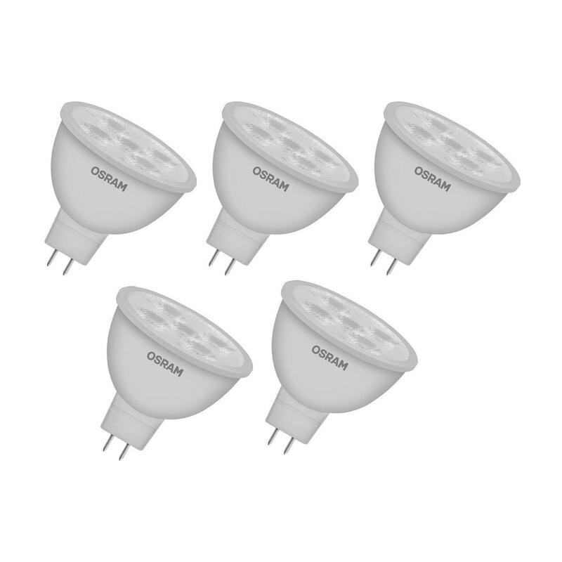 

Osram LED MR16 12V Down Light GU5.3 spot light 5.5w 500Lm , 6500K - Pack of 5