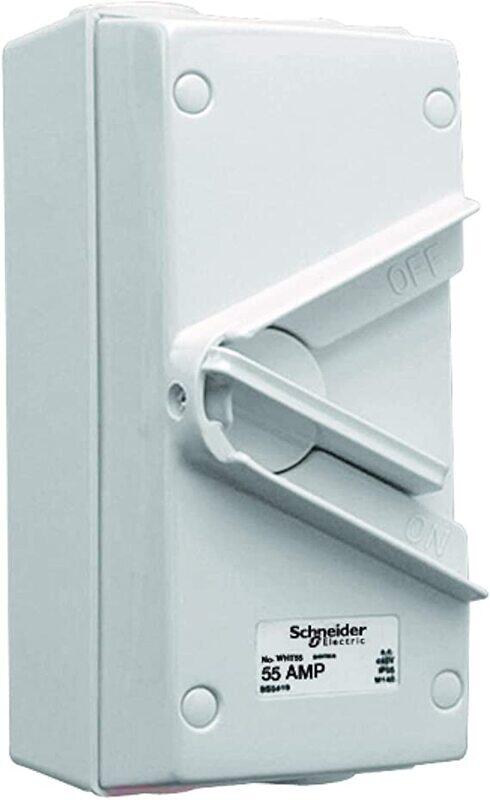 

Schneider Electric 55A 440V Surface Mount Triple Pole Isolating Switch IP66 weatherproof