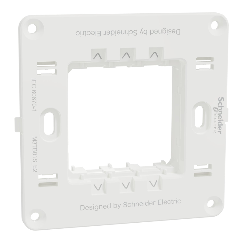 

Schneider Electric Miluz E 2,Gang Supporting Frame, White , M3TB01S_E2