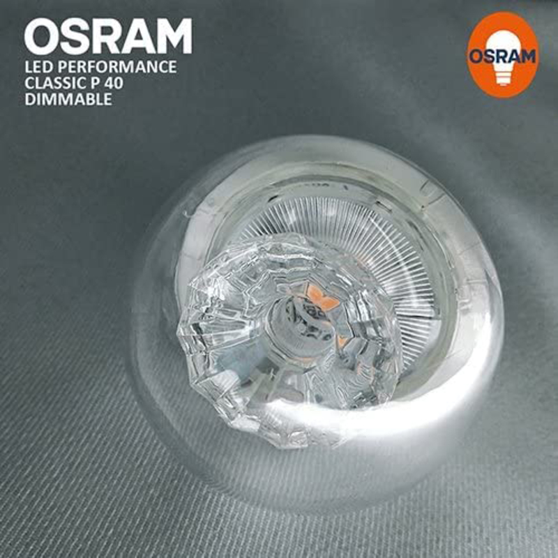 Osram E27 Classic P 5W 2700K Dimmable LED Bulb, 10 Pieces, Warm White