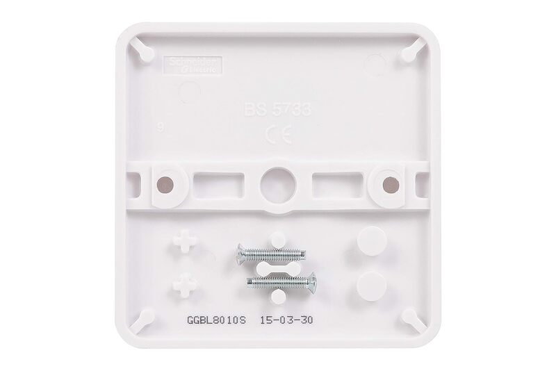 Schneider Electric Lisse - White moulded - blank plate - 1 gang - matt white - GGBL8010S