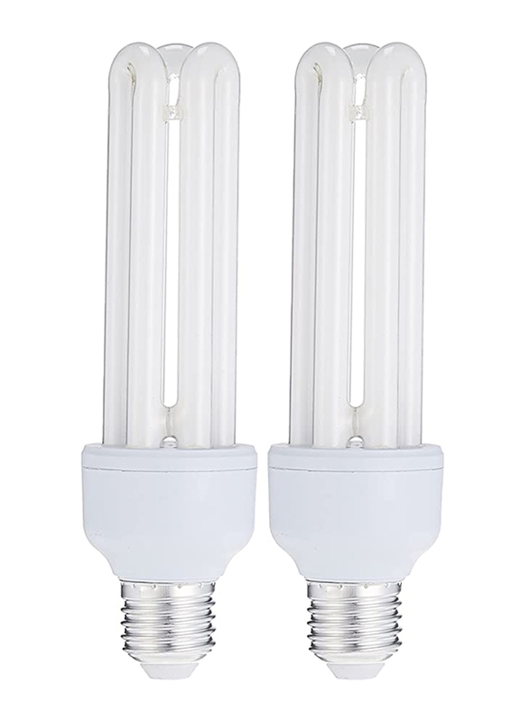 Osram Energy Saver T4 CFL Bulb, 23W, E27, 2 Pieces, Cool White