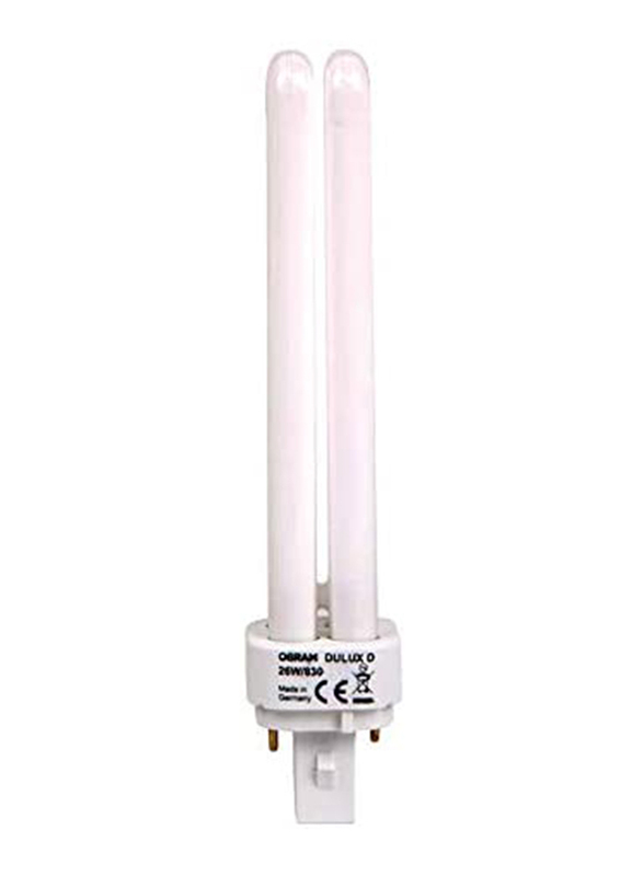 Osram Dulux D Home Decorative Durable CFL Bulb, 26W 2 Pin, 3 Pieces, Warm White