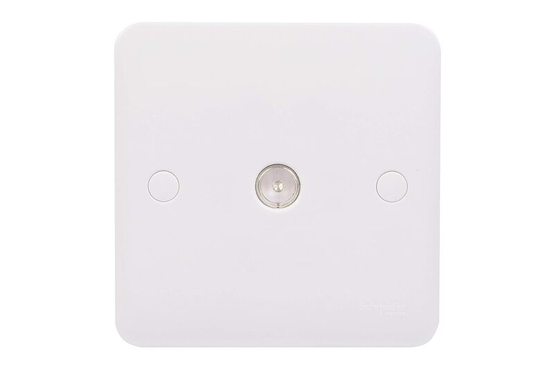 

Schneider Electric Lisse Square edge white moulded - TV/FM socket - GGBL7010S