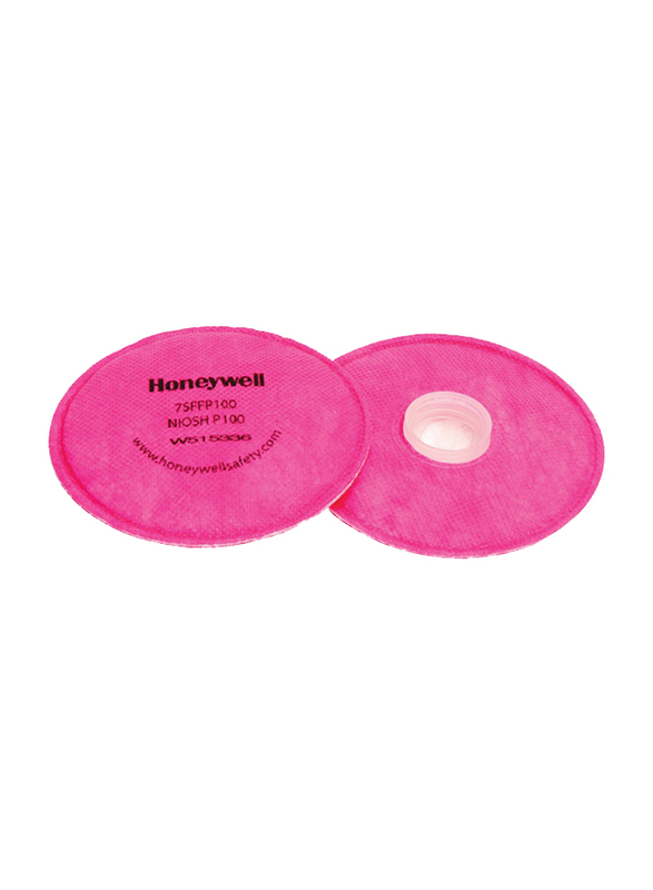 Honeywell North Filter for Half-Mask & Full Piece Respirators, 75FFP100, Pink, 2 Piece