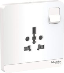 Schneider Avataron E8315Ts_We Switched Socket 2P 3P 16A 250V - White - Pack of 3