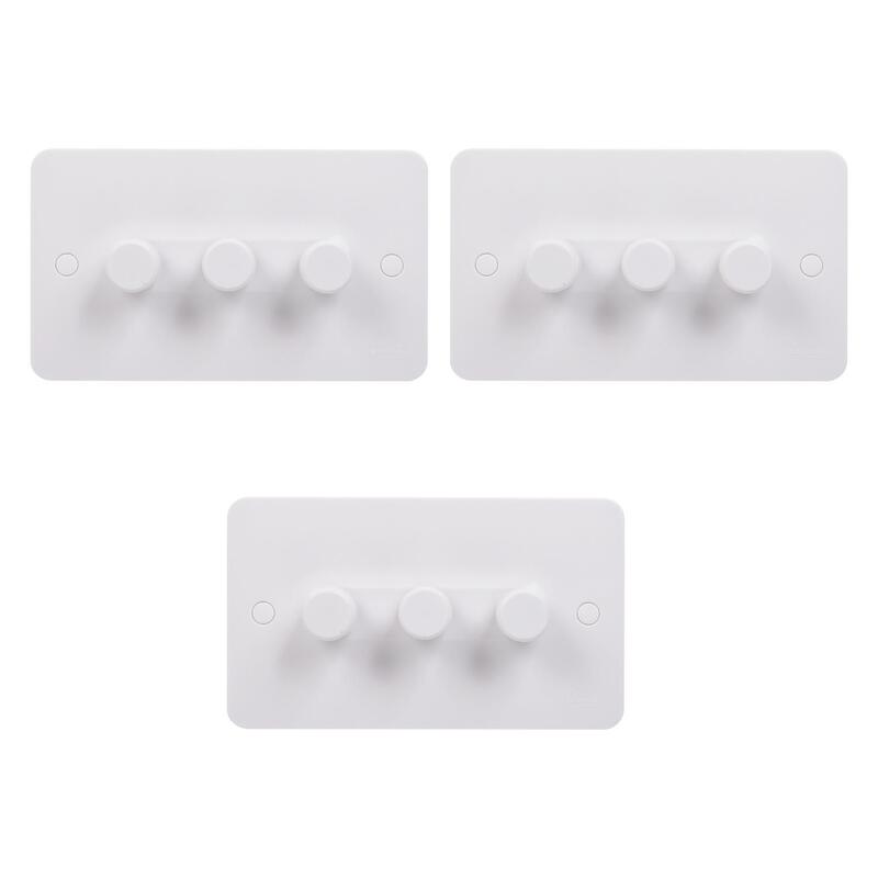 Schneider Electric Lisse - universal dimmer - 3 gangs - 2 way - 250W/VA - GGBL6032CS - Pack of 3