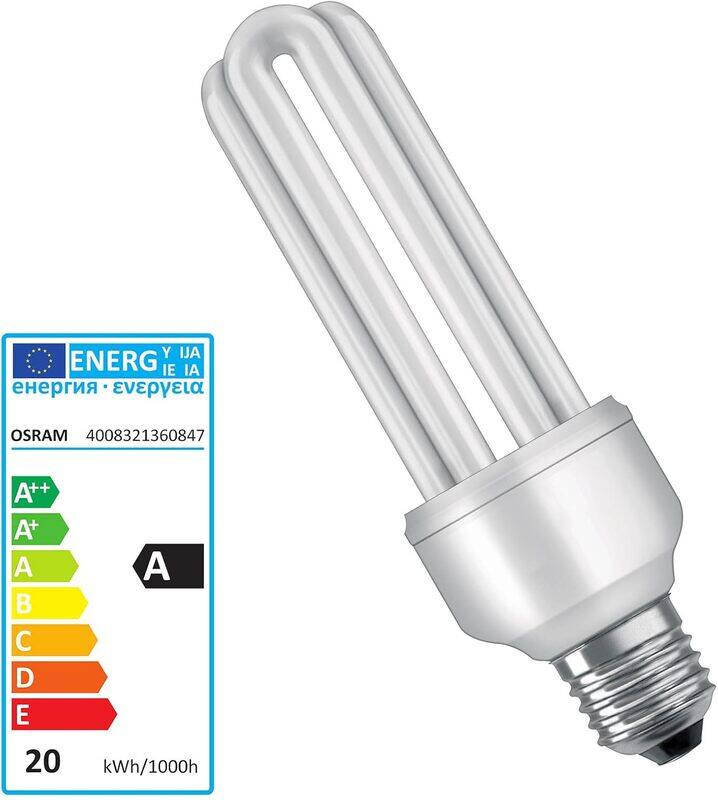 

Osram Energy Saving Tube 20 W E27 Cool Daylight 6000 Hours