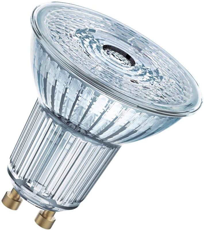 Osram GU10 LED Bulb PAR16 36 Degree 7W, Cool White Lamp / 4000K Spot Light Non Dimmable Pack Of 10