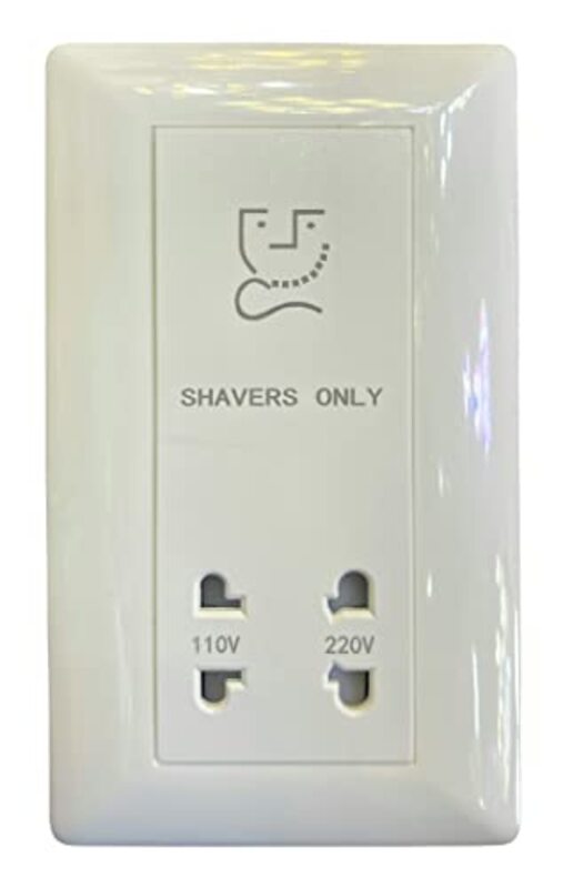 Schneider Electric E83T727V_WE AvatarOn White - shaver socket 115-230 V - Pack of 5