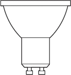 Osram LED Eco Bulb PAR16 80 36 Degree 7W Warm White, GU10 - 2700K Non Dimmable